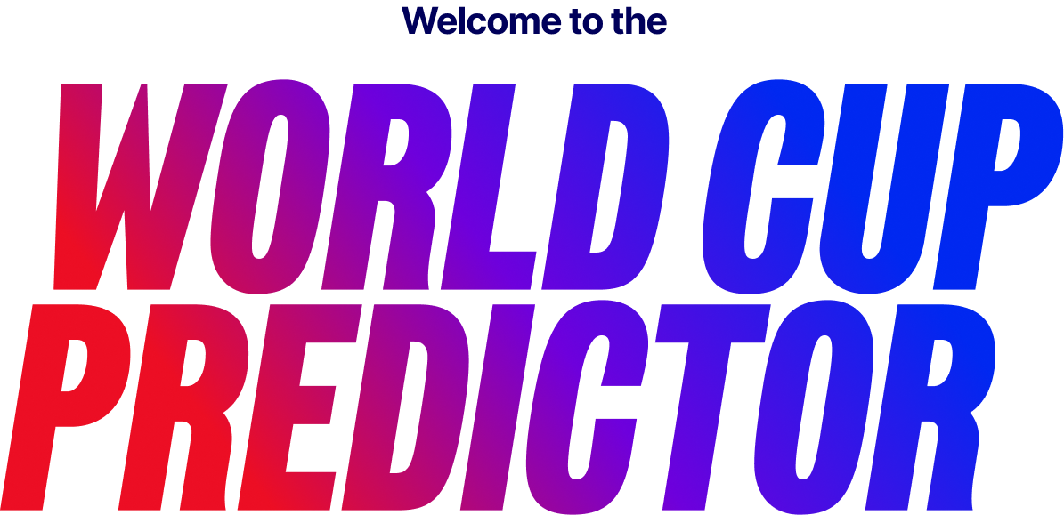Welcome to the world cup predictor