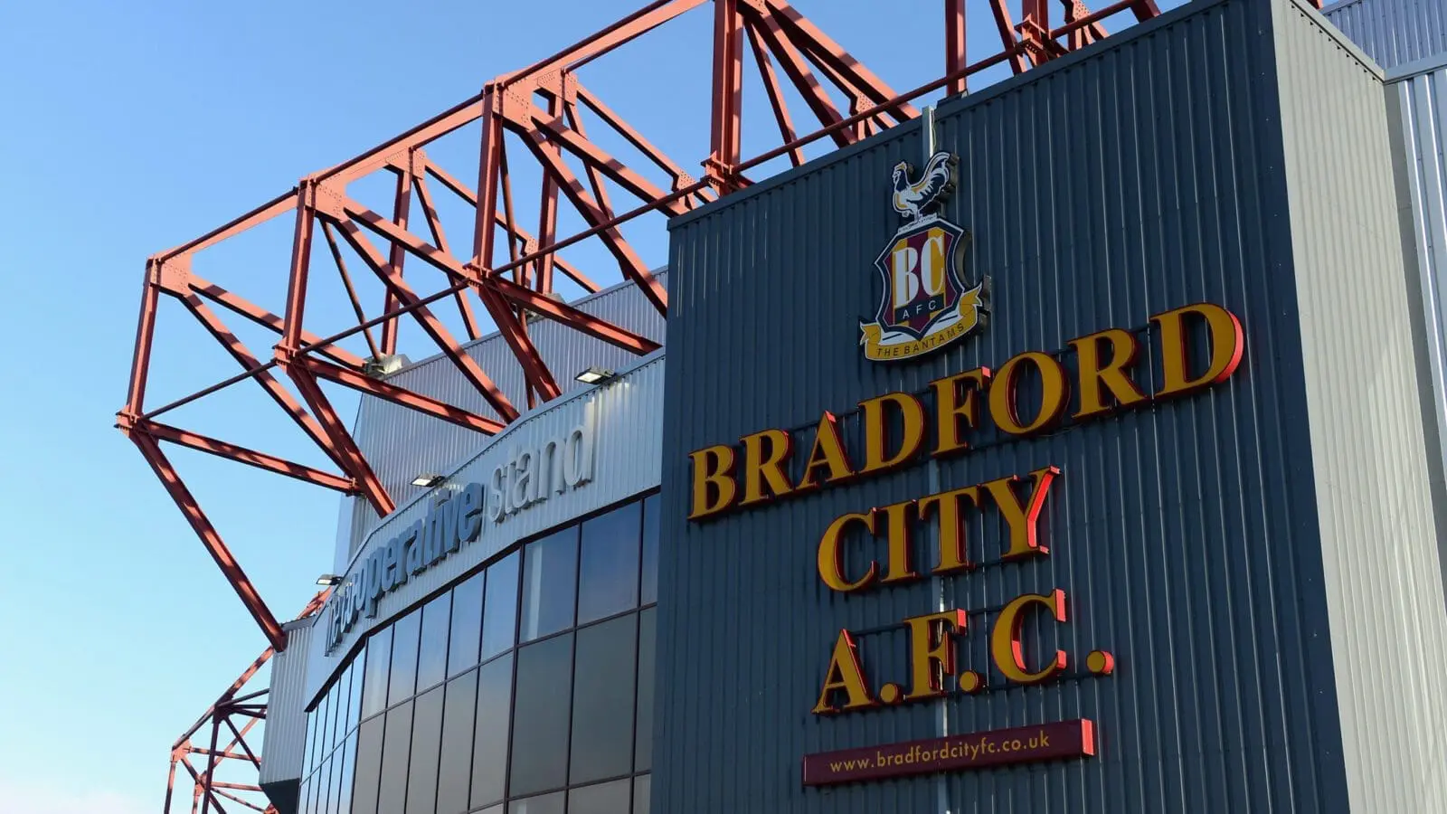 Bradford city valley parade university of scaled
