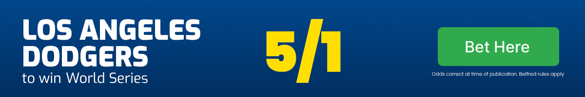 Los angeles dodgers 5/1 to win world series