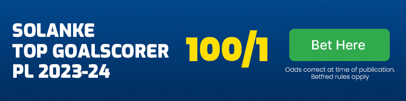 Dominic solanke to finish top goalscorer in 2023-24 premier league at 100-1