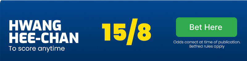 Hwang hee-chan to score anytime at 15/8