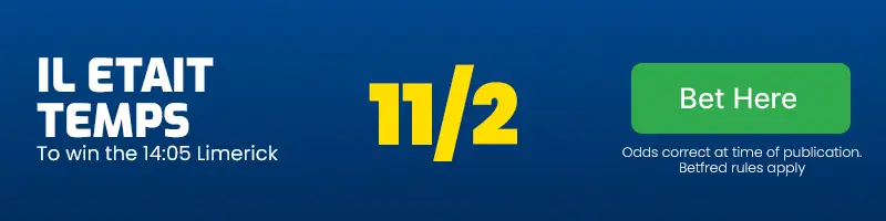 Il etait temps to win the 14. 05 limerick at 11/2