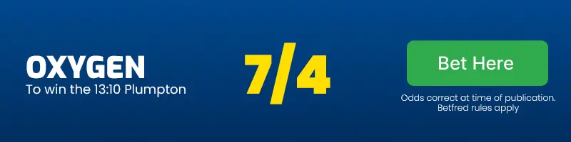 Oxygen to win the 13. 10 plumpton at 7/4