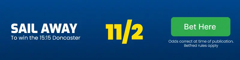 Sail away to win the 15. 15 doncaster at 11/2