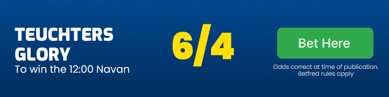 Teuchters glory to win the 12;00 navan at 6-4