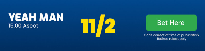 Yeah man 15. 00 ascot