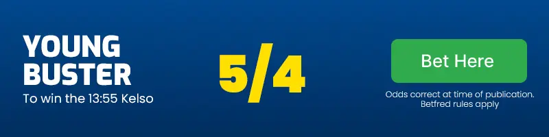 Young buster to win the 13. 55 kelso at 5/4