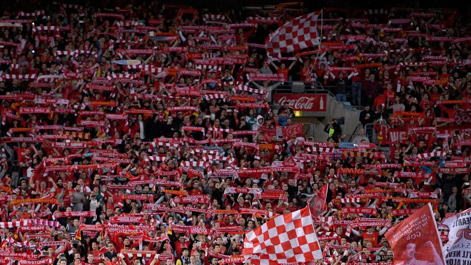 Anfield liverpool fans scaled