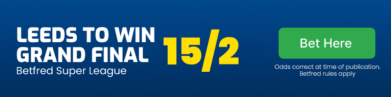 Leeds rhinos to win grand final at 15/2
