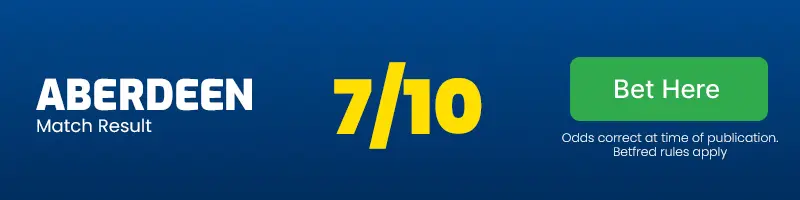 Aberdeen to beat dundee at 7/10