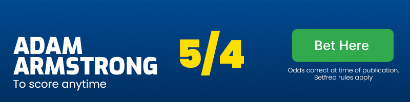 Adam armstrong to score anytime at 5/4
