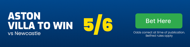 Aston villa to win vs newcastle