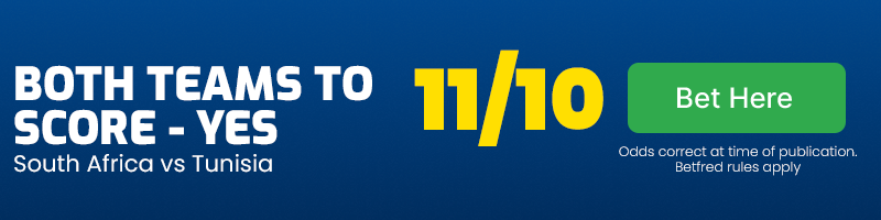 Btts in south africa vs tunisia at 11-10