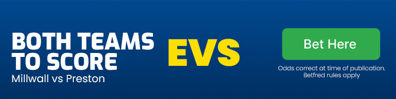 Both teams to score at evs