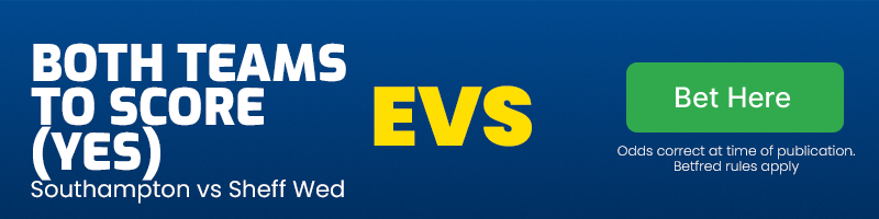 Both teams to score at evs