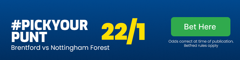 #pickyourpunt at 22/1
