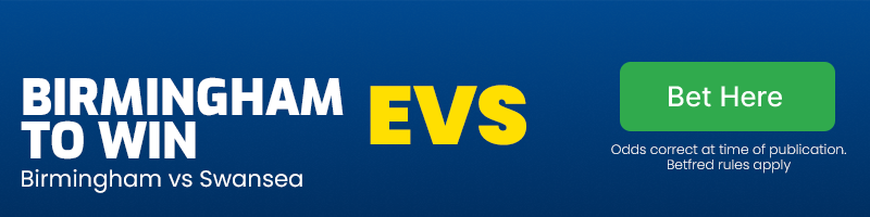 Birmingham to win at evs