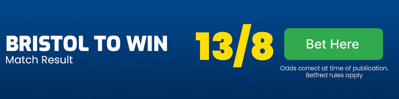 Bristol to win at 13-8