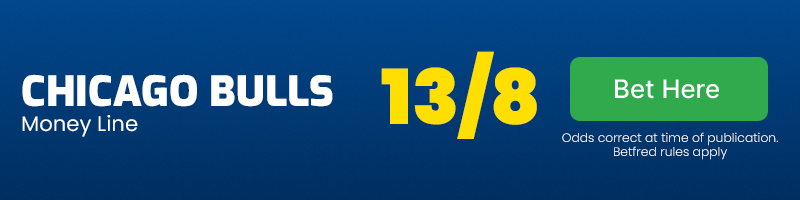 Bulls on money line at 13-8