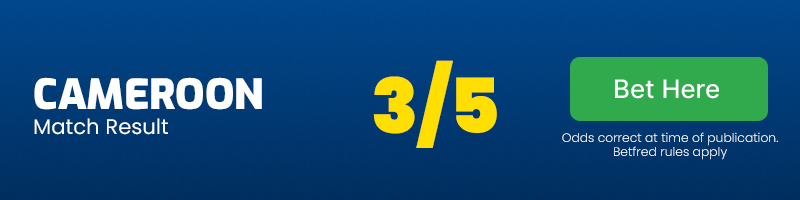 Cameroon to win at 3-5