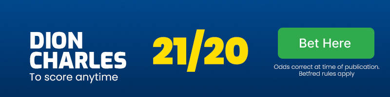 Dion charles to score anytime at 21/20