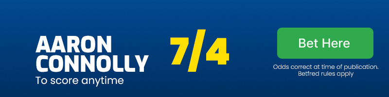 Aaron connolly to score in 90 minutes at 7/4