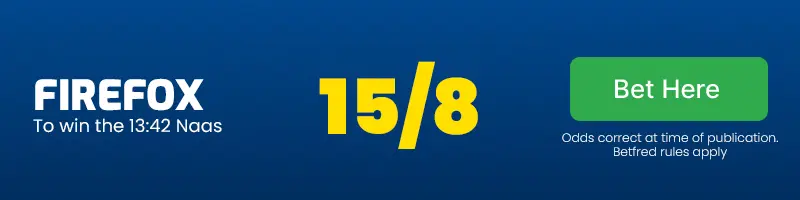 Firefox to win the 13. 42 naas at 15/8