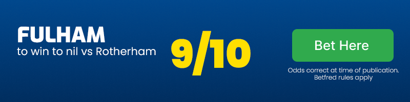 Fulham to win to nil vs rotherham