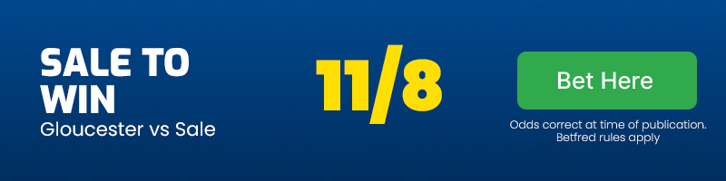 Sale to beat gloucester at 11-8