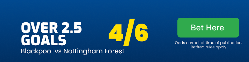 Over 2. 5 goals at 4/6
