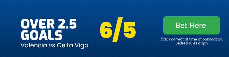 Over 2. 5 goals at 6/5