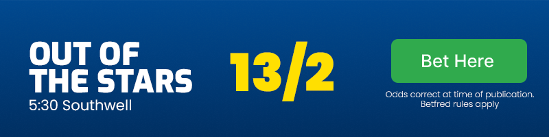 Out of the stars to win the 5:30 at southwell at 13/2
