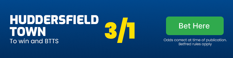 Hudders to win and btts 3-1