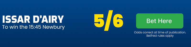 Issar d'airy to win 15. 45 newbury at 5-6