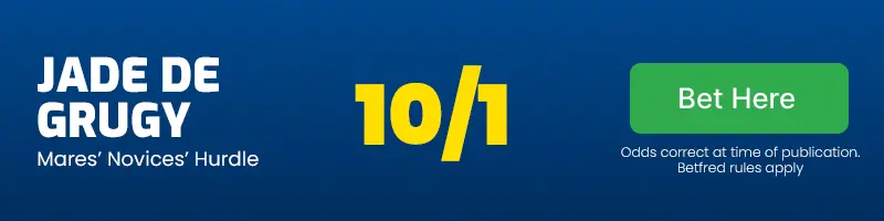 Jade de grugy to win the mares' novices' hurdle at 10/1