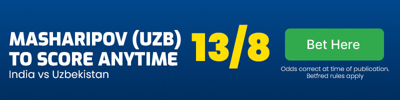 Jalollidin masharipov to score anytime in india vs uzbekistan at 13-8