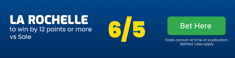La rochelle to win by 12 points or more