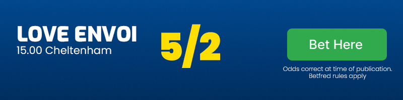Love envoi 15. 00 cheltenham