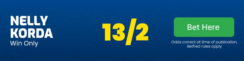 Nelly korda win only 13-2