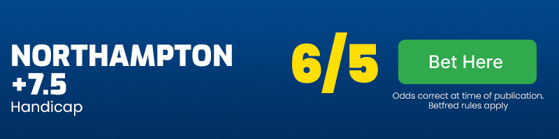Northampton to cover +7. 5 handicap at 6-5