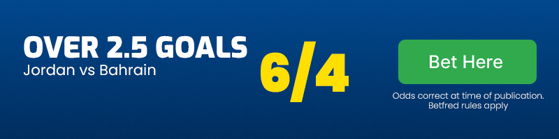 Over 2. 5 goals jordan vs bahrain