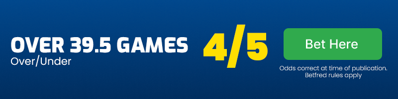 Over 39. 5 games at 4-5