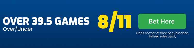 Over 39. 5 games at 8-11