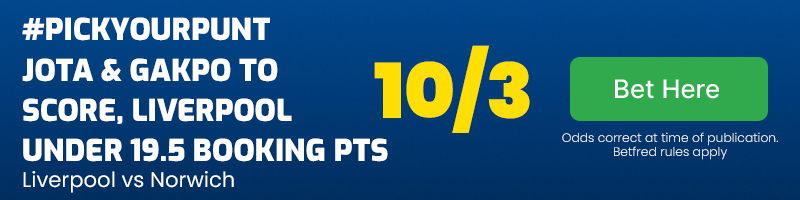 #pickyourpunt in liverpool vs norwich at 10-3