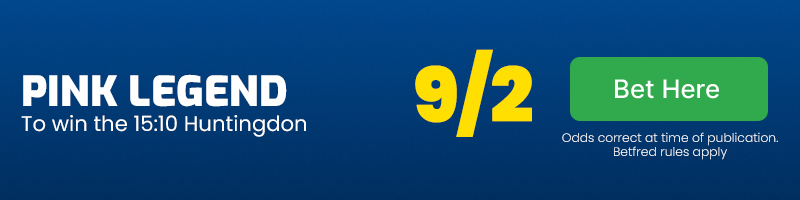 Pink legend to win 15. 10 huntingdon at 9-2