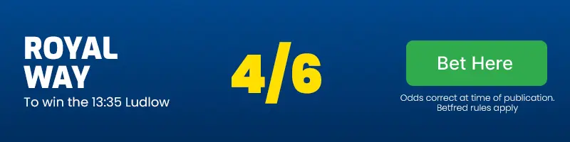 Royal way to win the 13. 35 ludlow at 4/6