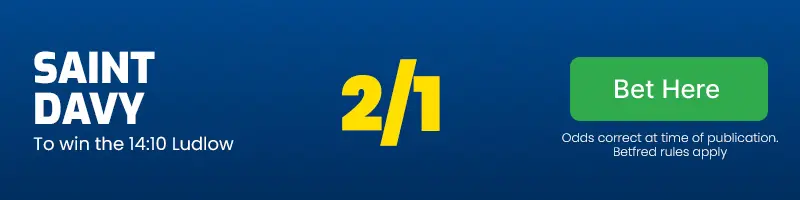Saint davy to win the 14. 10 ludlow at 2/1
