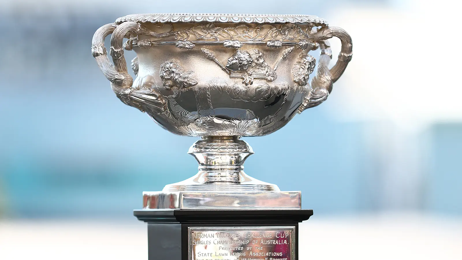 Mens australian open tennis trophy