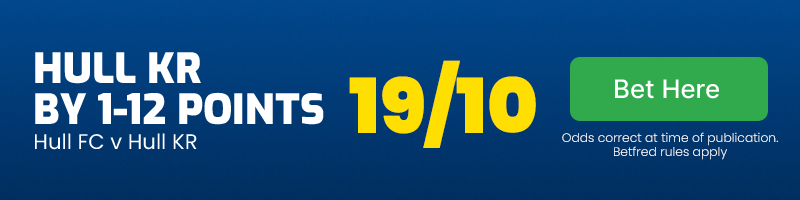 Hull kr to beat hull fc by 1-12 points @ 19/10