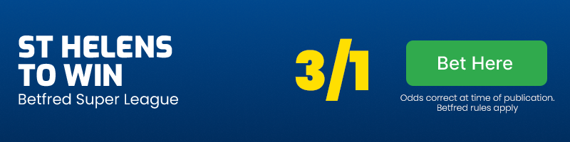 St helens to win super league at 3/1